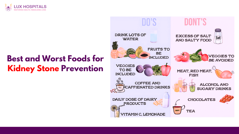 Best and Worst Foods for Kidney Stone Prevention